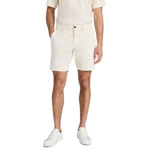 Paige Mens Phillips Stretch Sateen Chino Short Ecru 32